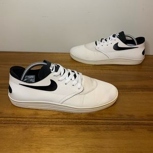 Nike Lunar Oneshot SB White Black Mens Shoes Sz 9